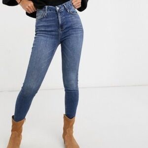 Free People Medium Wash Skinny Jeans